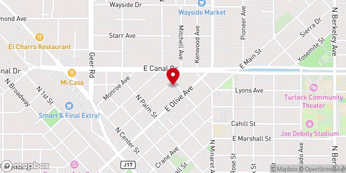 Map showing location of Living Oak a Prayer Ministry Inc