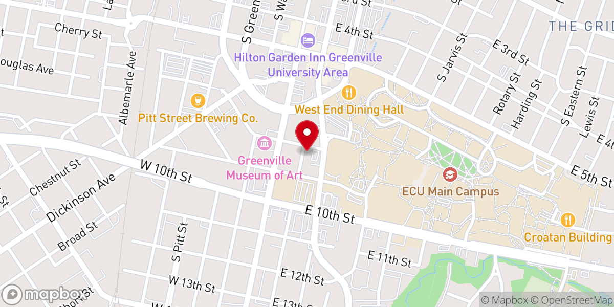 Map showing location of Campus Christian Fellowship