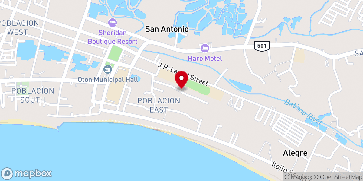 Map showing location of United Pentecostal Church Oton, Iloilo (Official)