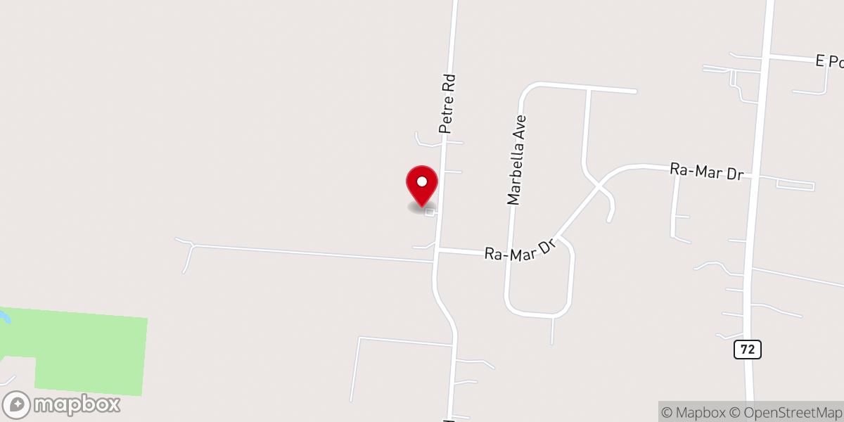 Map showing location of Springfield Reformed Baptist Church