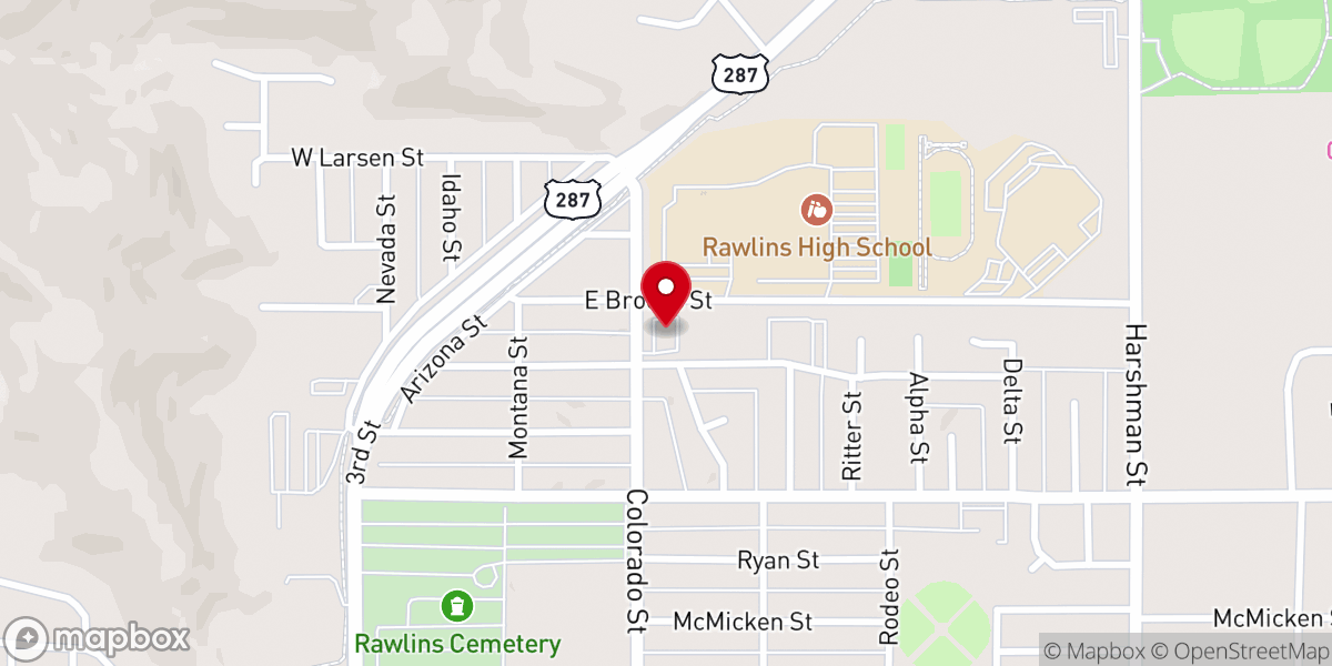 Map showing location of Christ Lutheran Church