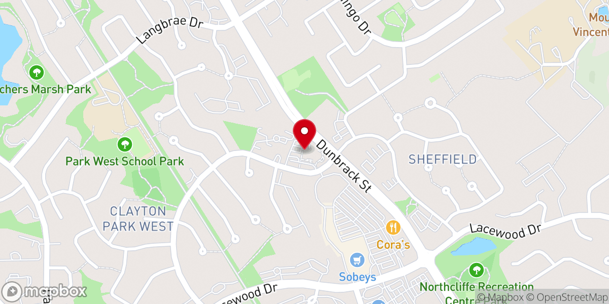 Map showing location of Saint Benedict Parish