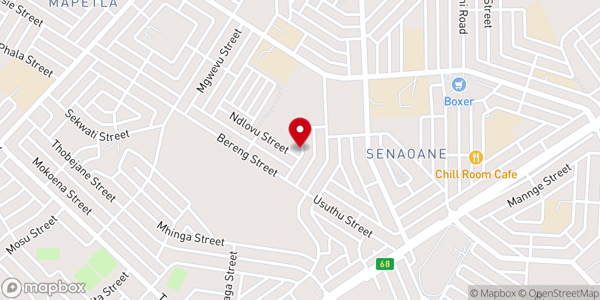 Map showing location of Holy Rosary Catholic Church