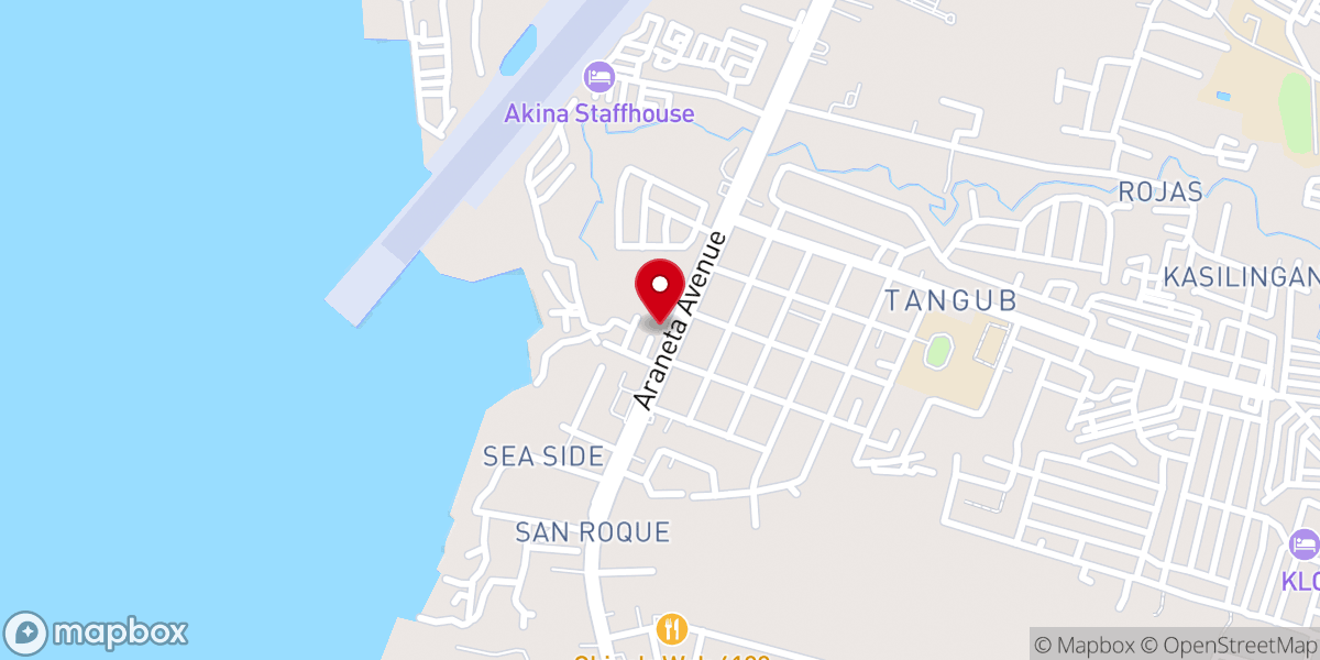 Map showing location of San Isidro Labrador Parish - Tangub