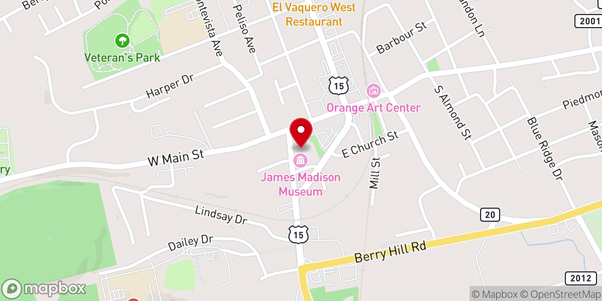 Map showing location of Saint Thomas Episcopal Church