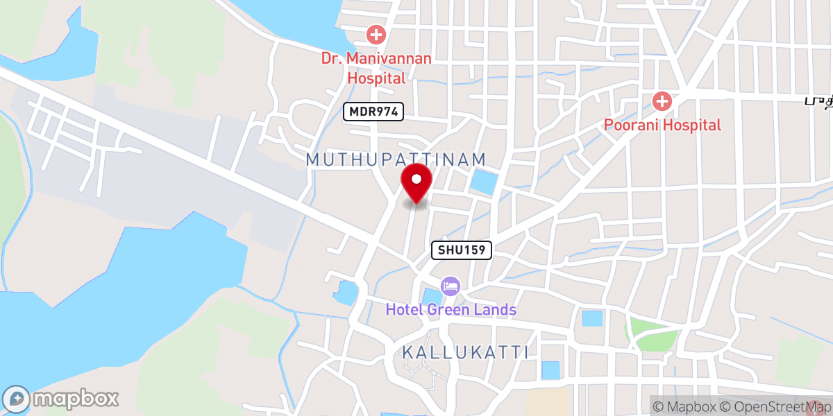 Map showing location of KARAIKUDI YSDM