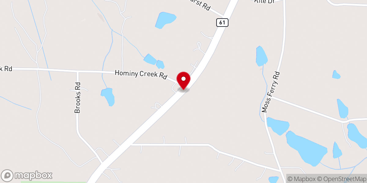 Map showing location of New Mountain Baptist Church) 7822 Conners Road *
