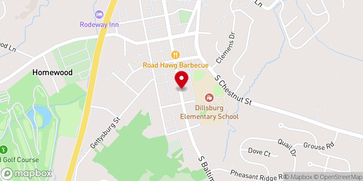 Map showing location of Dillsburg Community Fair Association