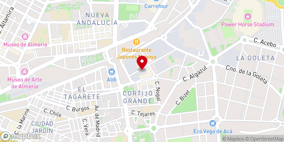 Map showing location of IPUE Almería - Iglesia Pentecostal Unida en Europa