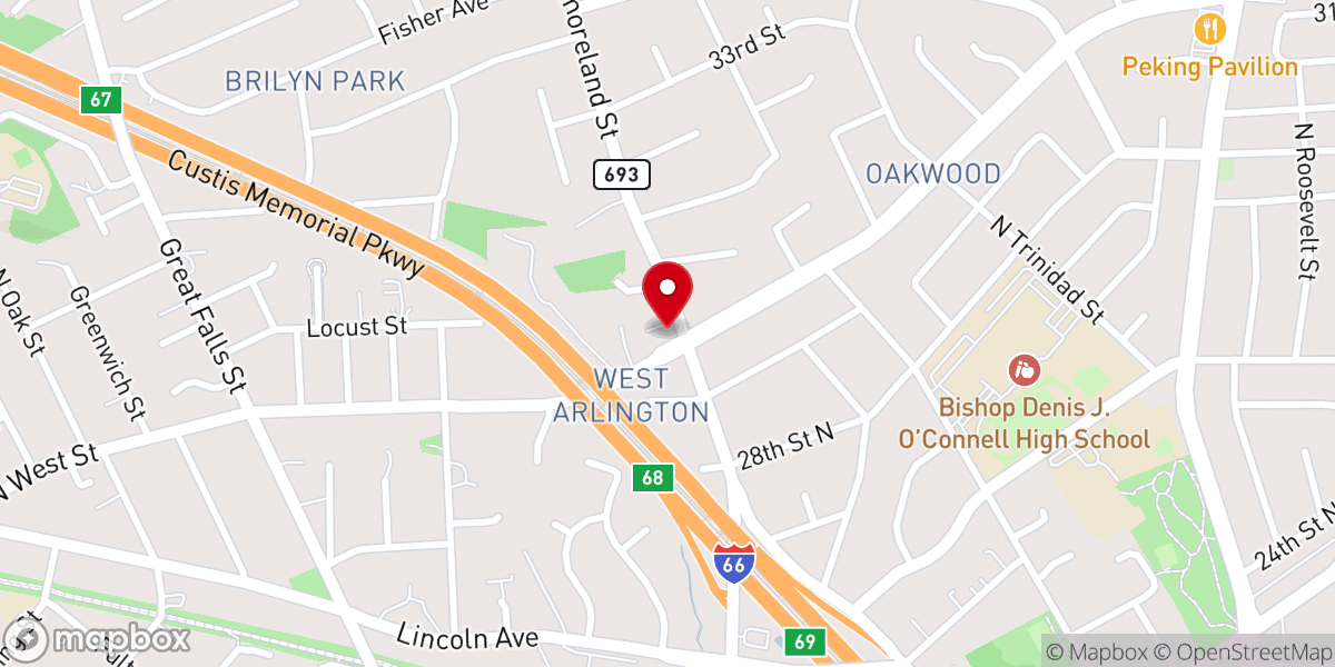 Map showing location of CrossLife Bible Church