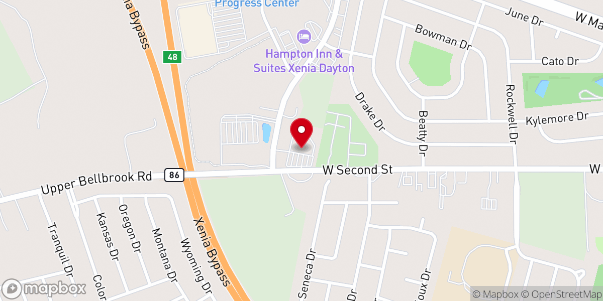 Map showing location of Lighthouse Baptist Church