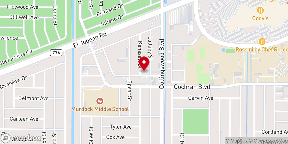 Map showing location of Charlotte CARE Center