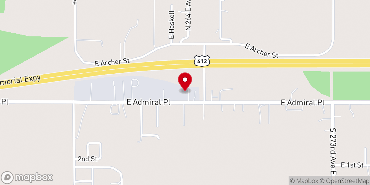 Map showing location of Plainview Church of Christ