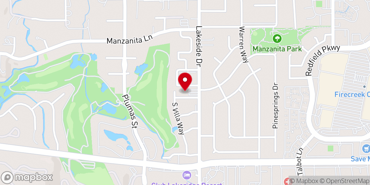 Map showing location of Philoptochos of Saint Anthony Greek Orthodox Church Reno-NV