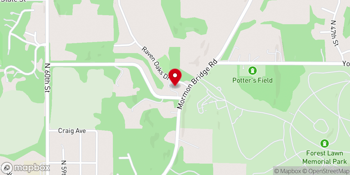 Map showing location of Prince of Peace Church