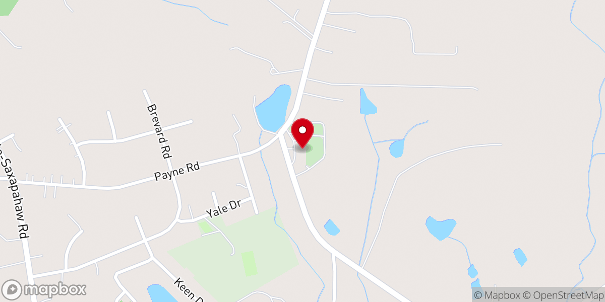 Map showing location of Salem Community Church
