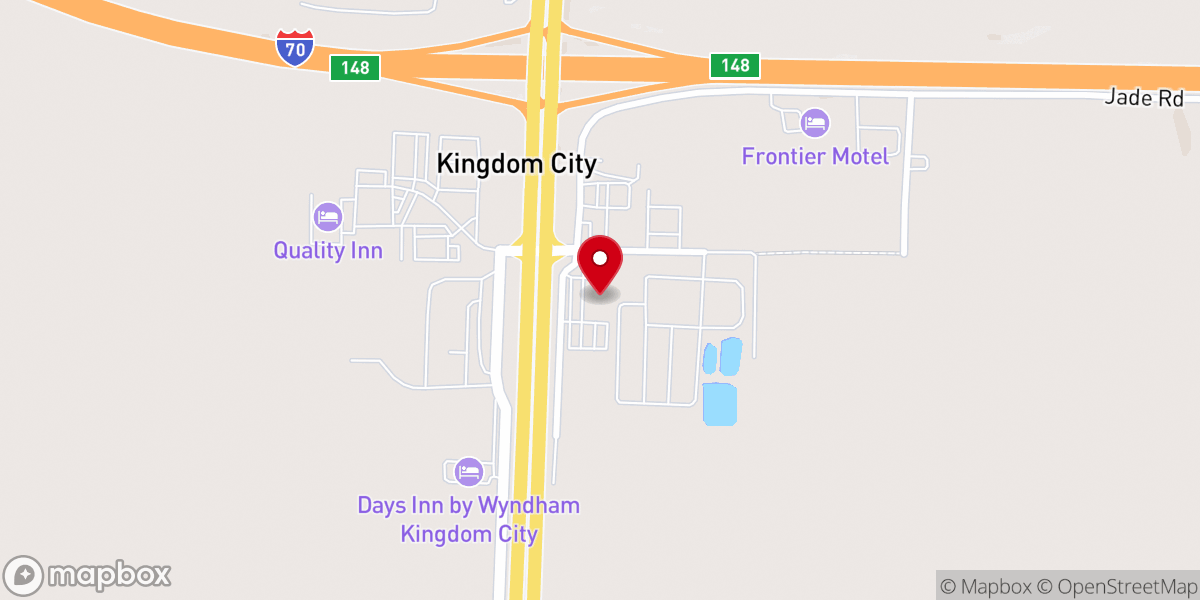 Map showing location of Petro Travel Center