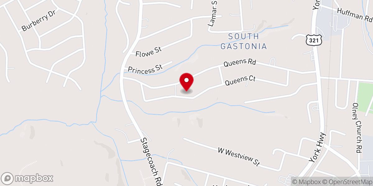 Map showing location of New Gethsemane Baptist Church