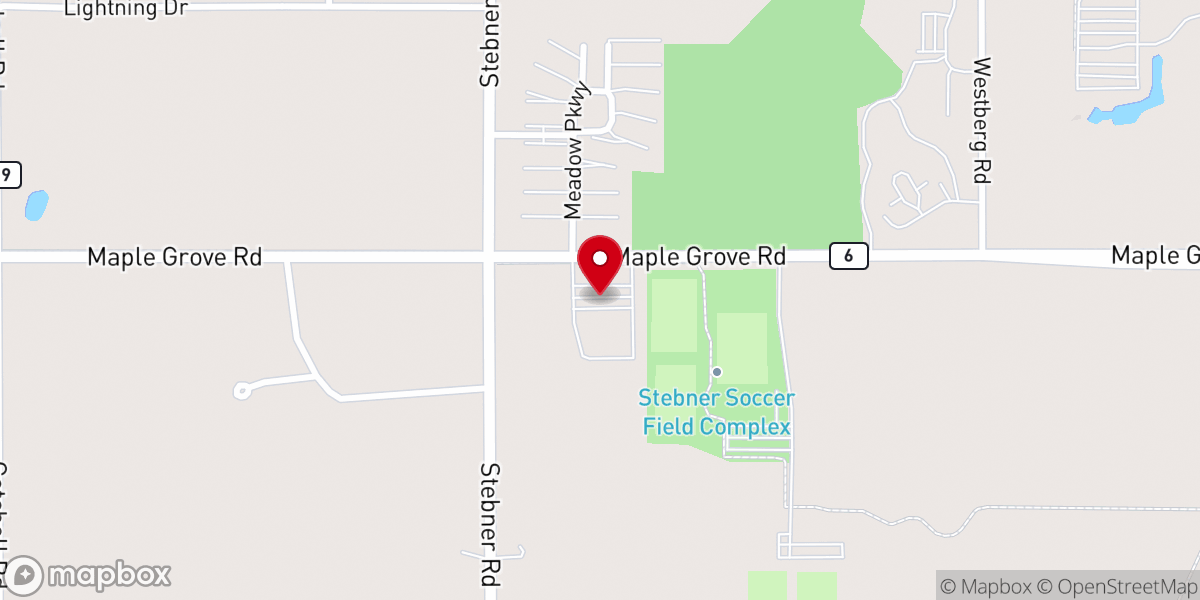 Map showing location of Hermantown Community Church