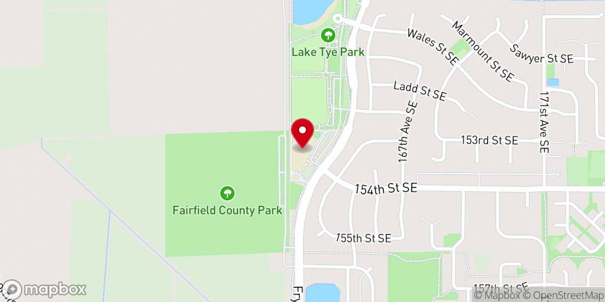 Map showing location of Selah Church