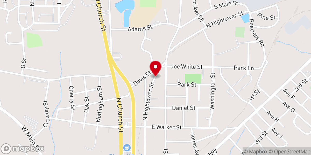 Map showing location of Saint Mary African Methodist Episcopal Church