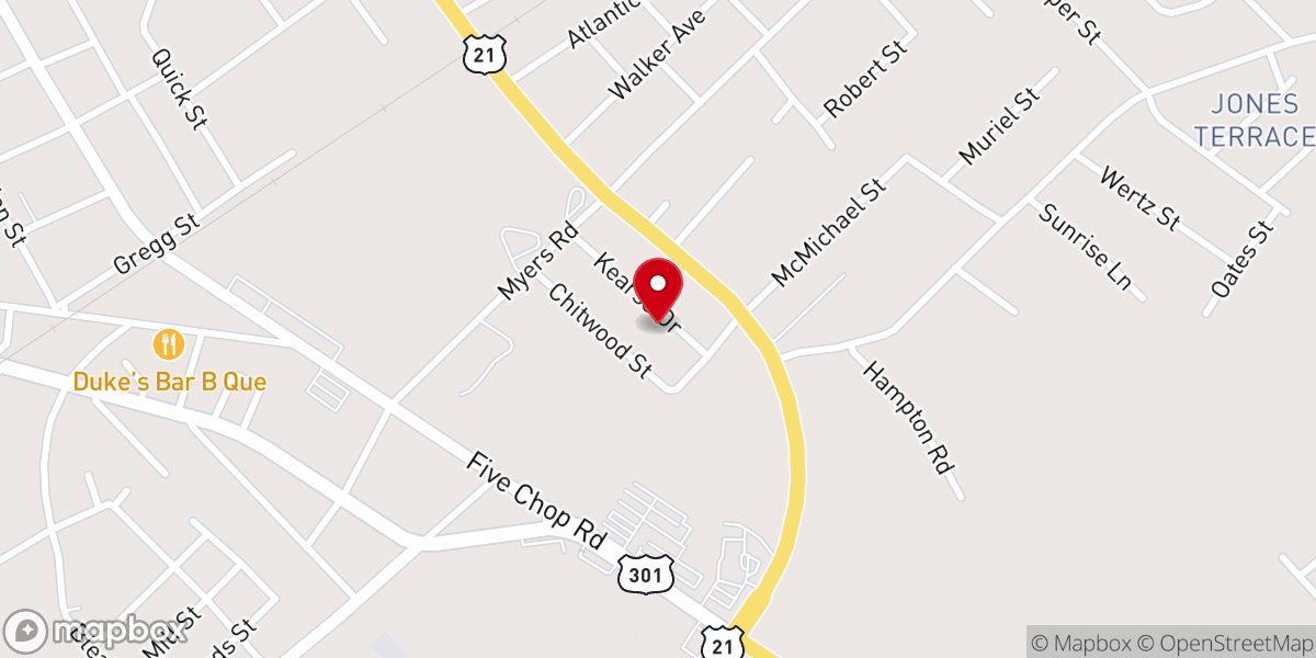 Map showing location of Full Circle Deliverance