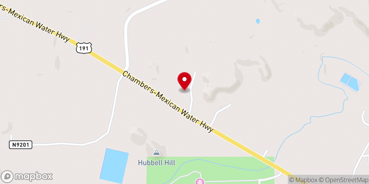 Map showing location of Shekinah Glory Fellowship