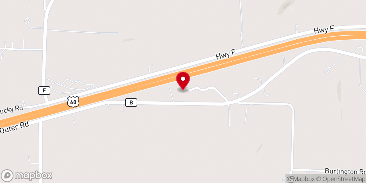 Map showing location of Church of the Nazarene