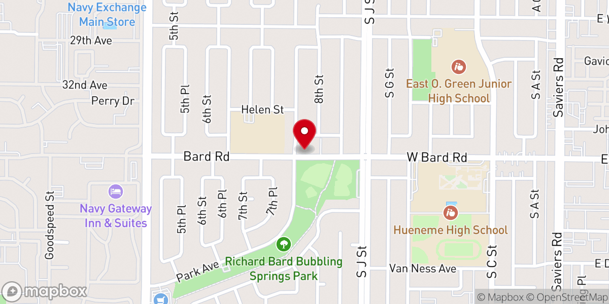 Map showing location of Living Hope Church