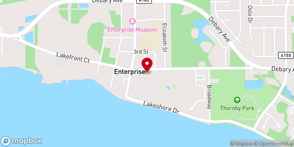 Map showing location of Barnett Memorial United Methodist Church