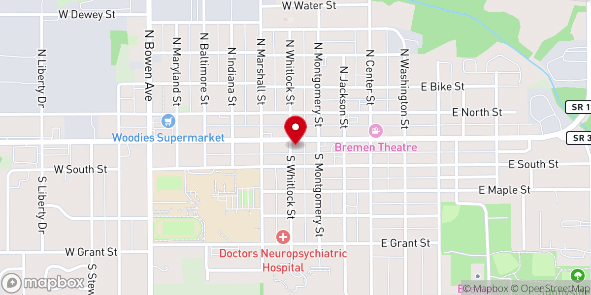 Map showing location of Tripp David