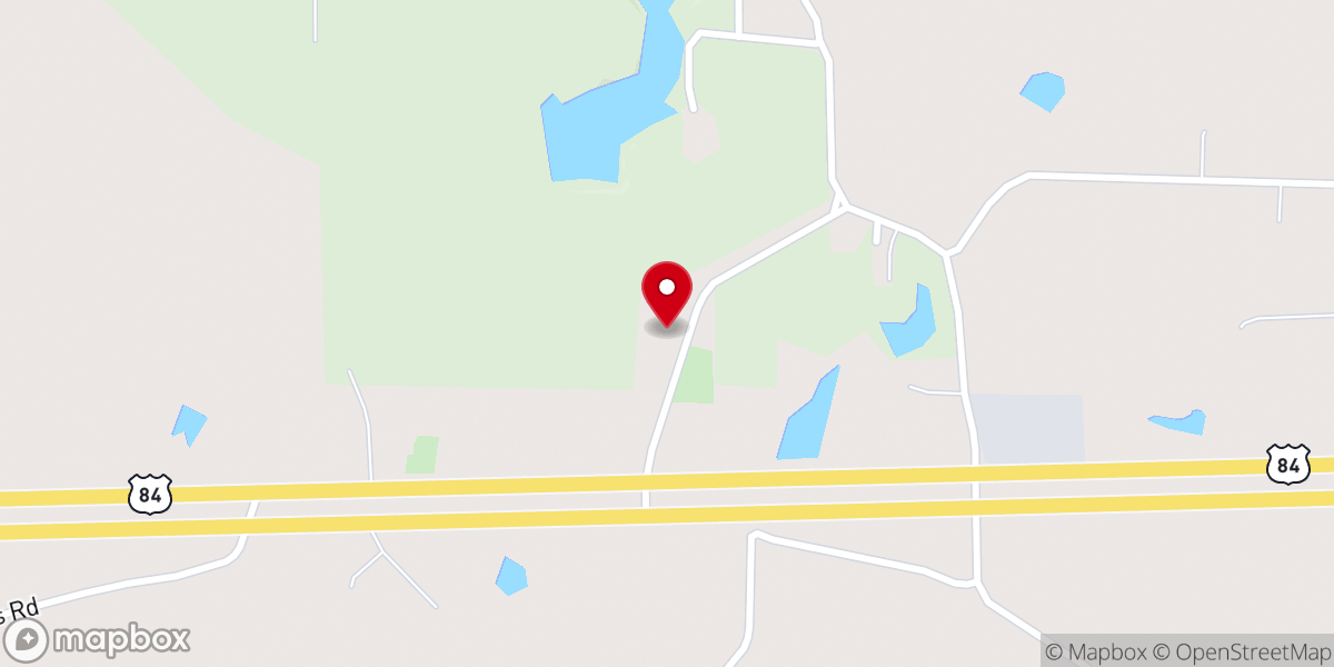 Map showing location of West Shady Grove Baptist Church