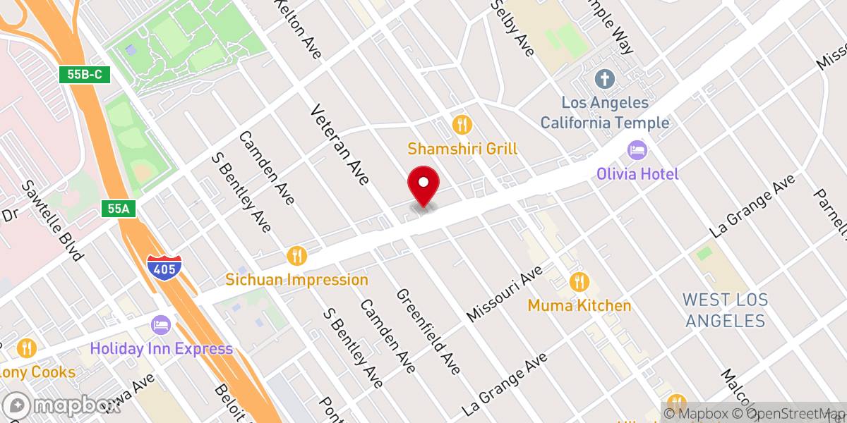 Map showing location of Lutheran Church of the Master (ELCA)