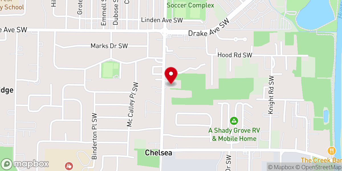 Map showing location of Samaritan Outreach Church