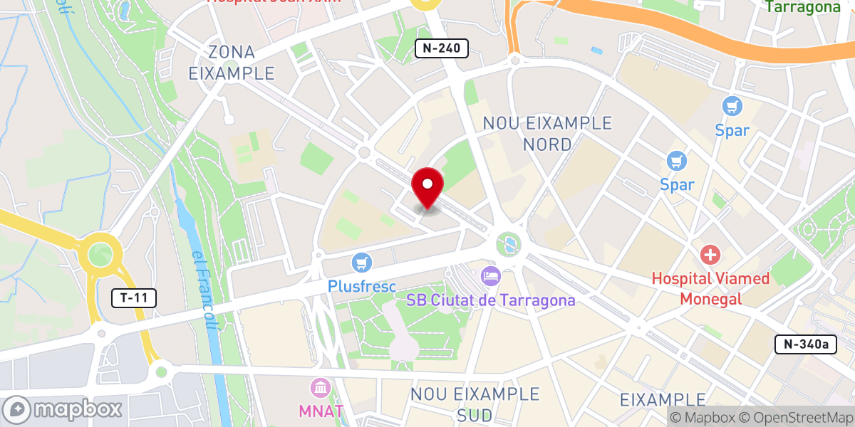 Map showing location of Parròquia de Sant Pau de Tarragona