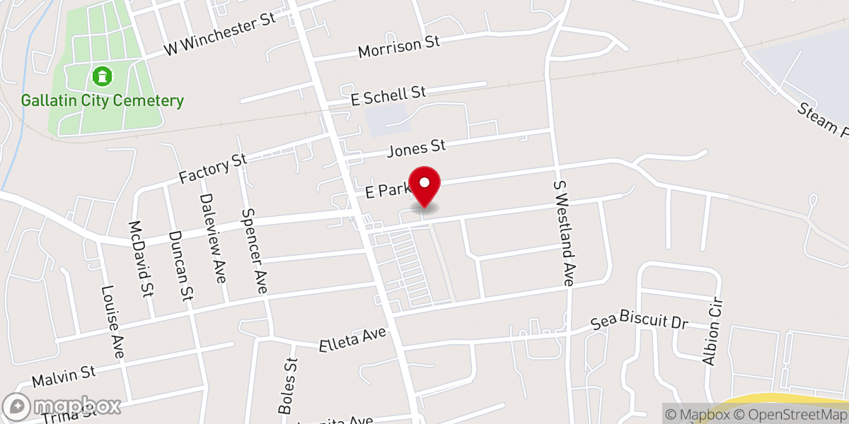 Map showing location of New Life United Pentecostal Church