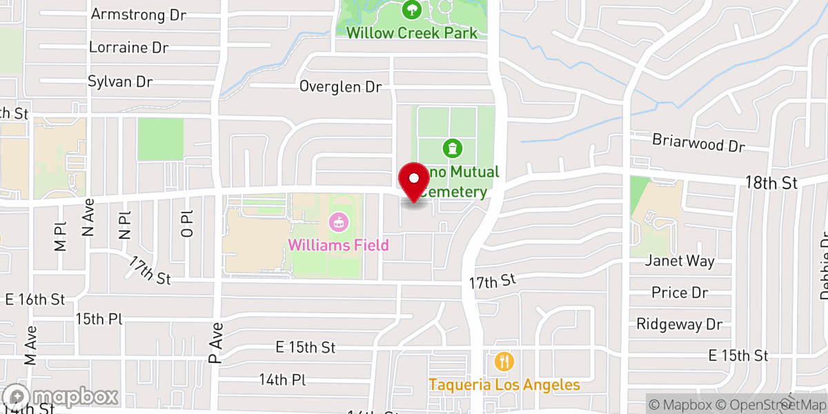 Map showing location of Holy Nativity Episcopal Church