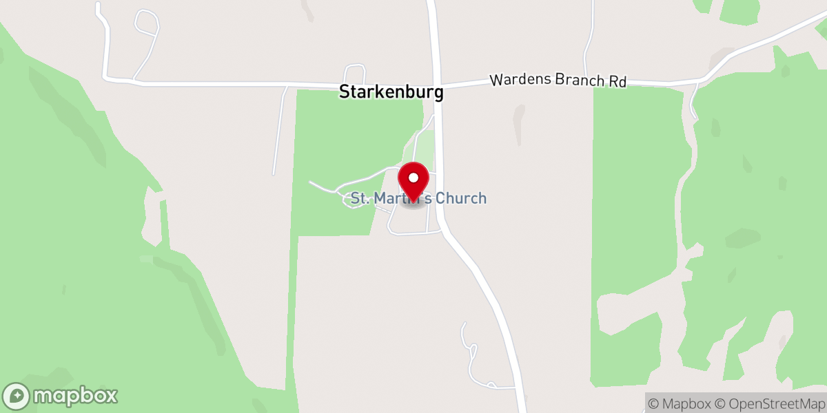 Map showing location of Valentine Hall