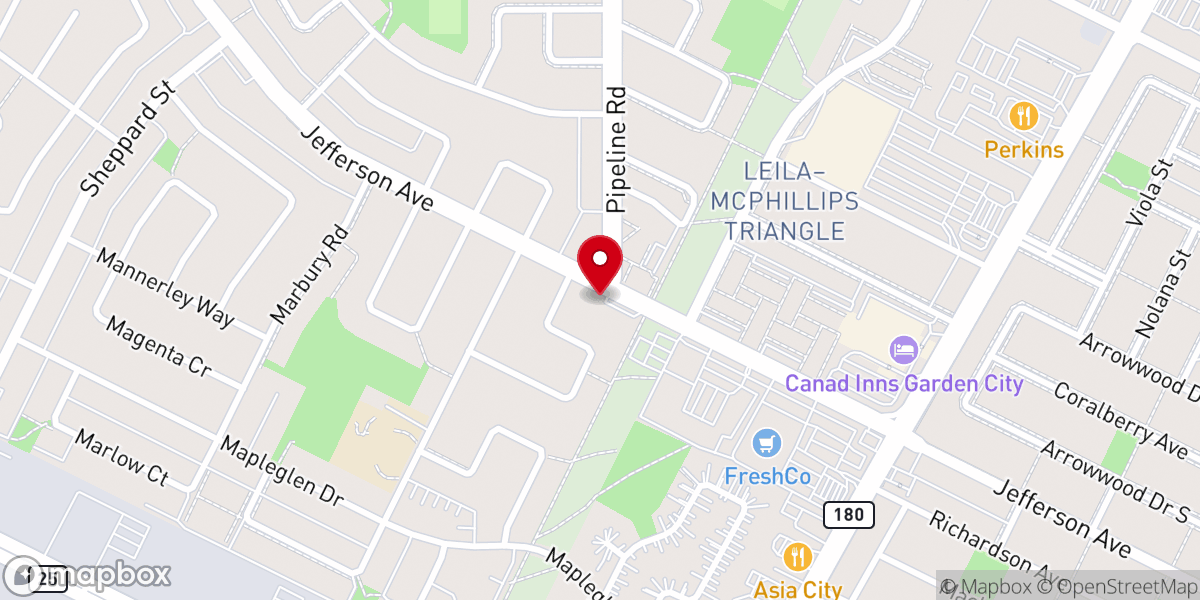Map showing location of Christian Life Church