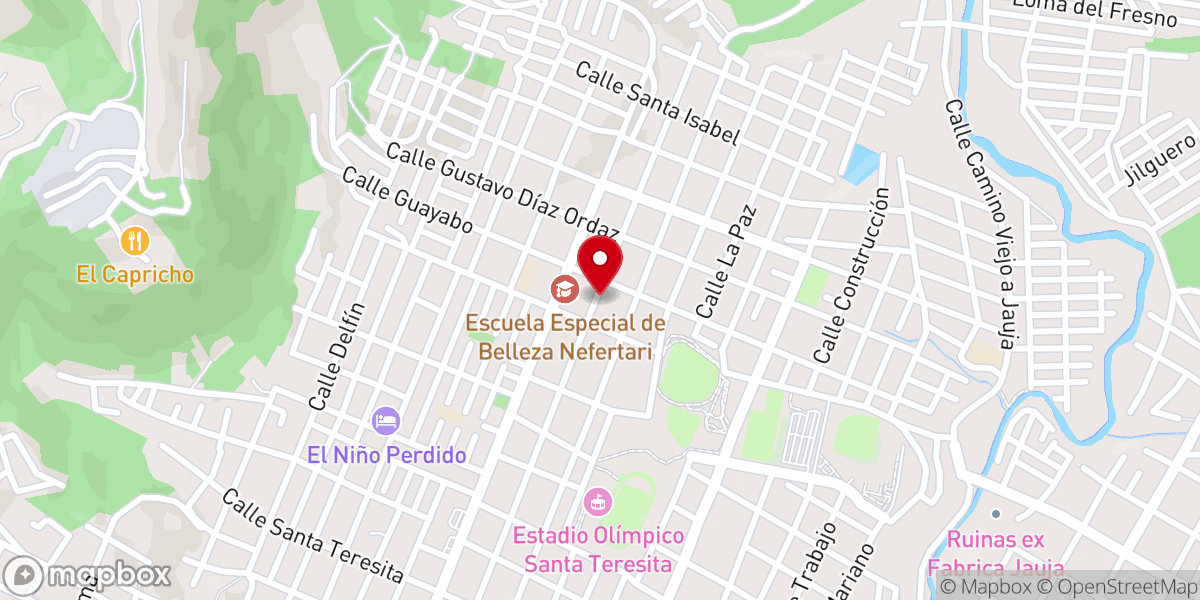 Map showing location of Iglesia Camino a la Eternidad