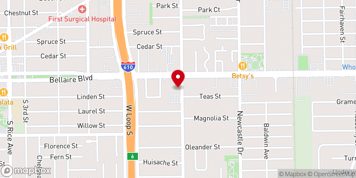 Map showing location of CityRise Church | Bellaire