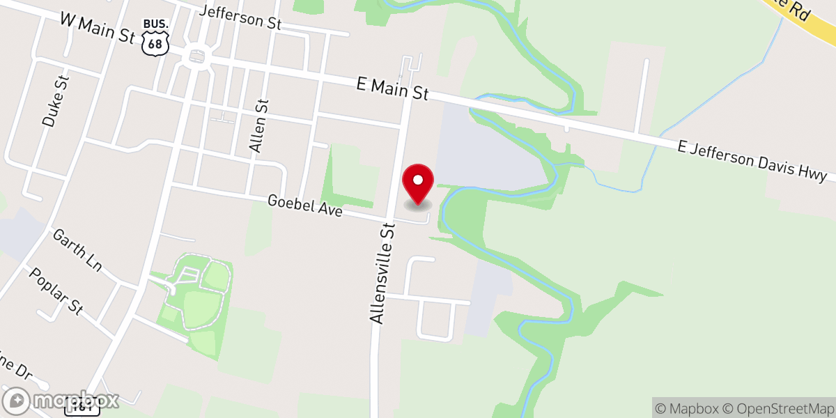 Map showing location of Elkton Gospel Church