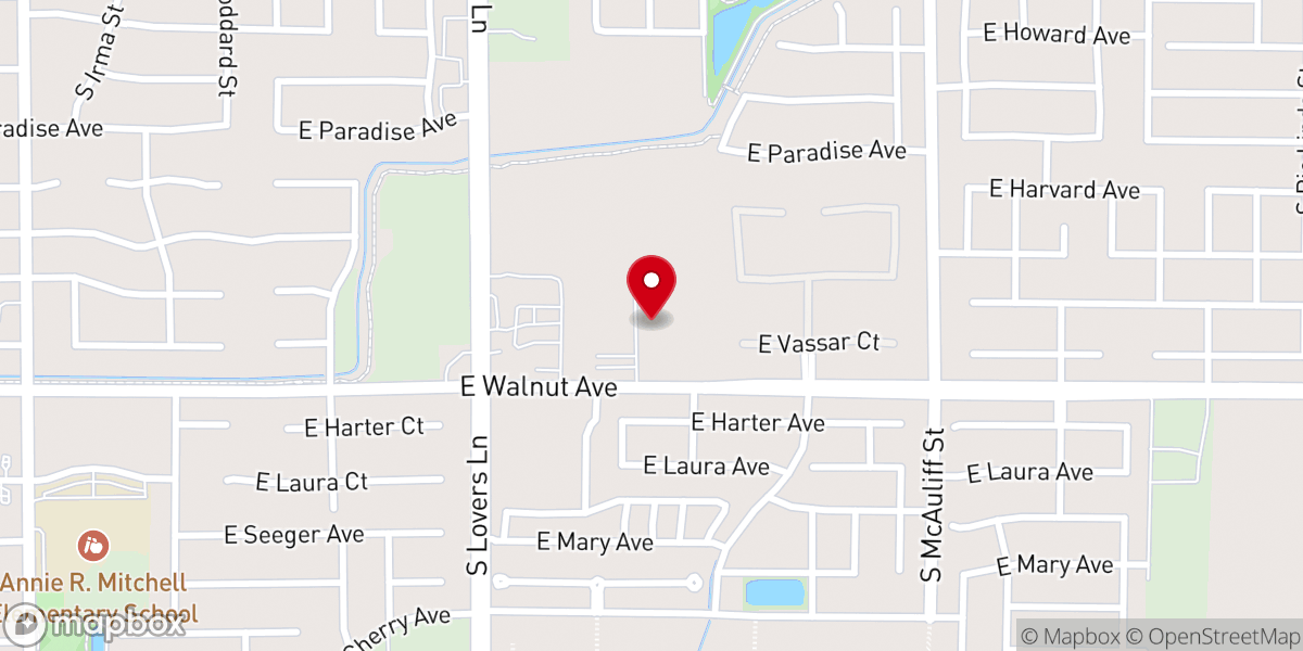 Map showing location of Parkside Chapel