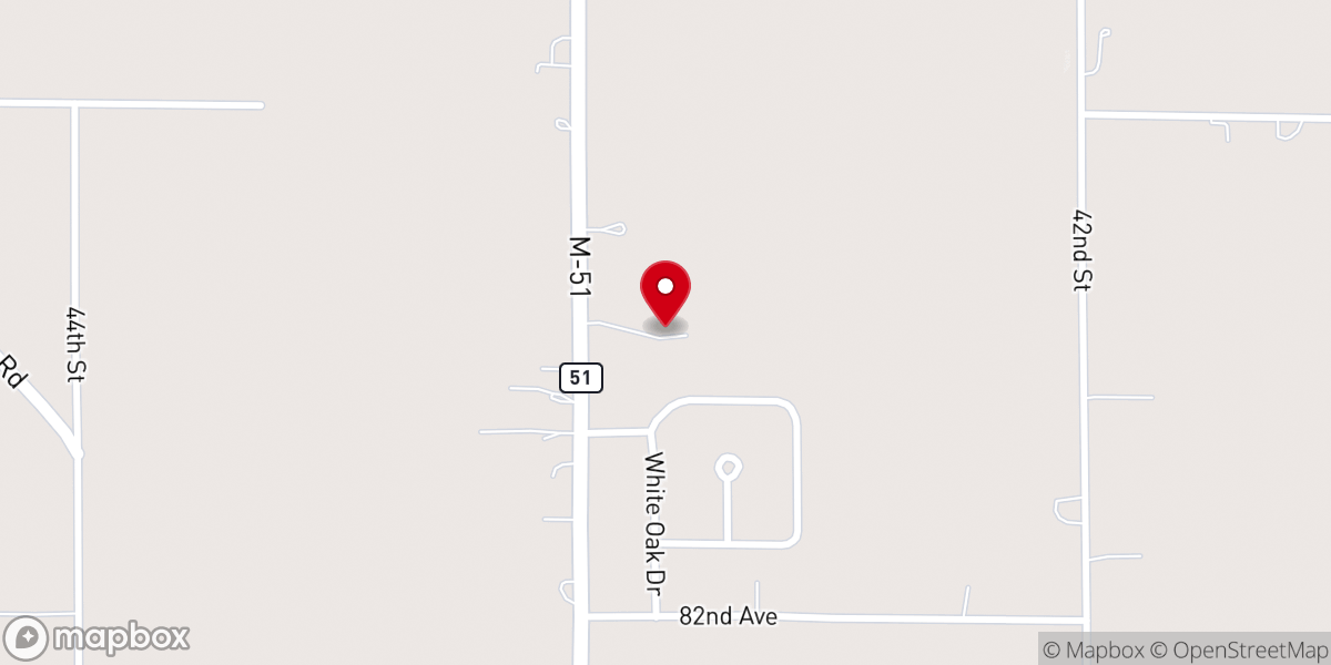 Map showing location of Decatur Bible Church