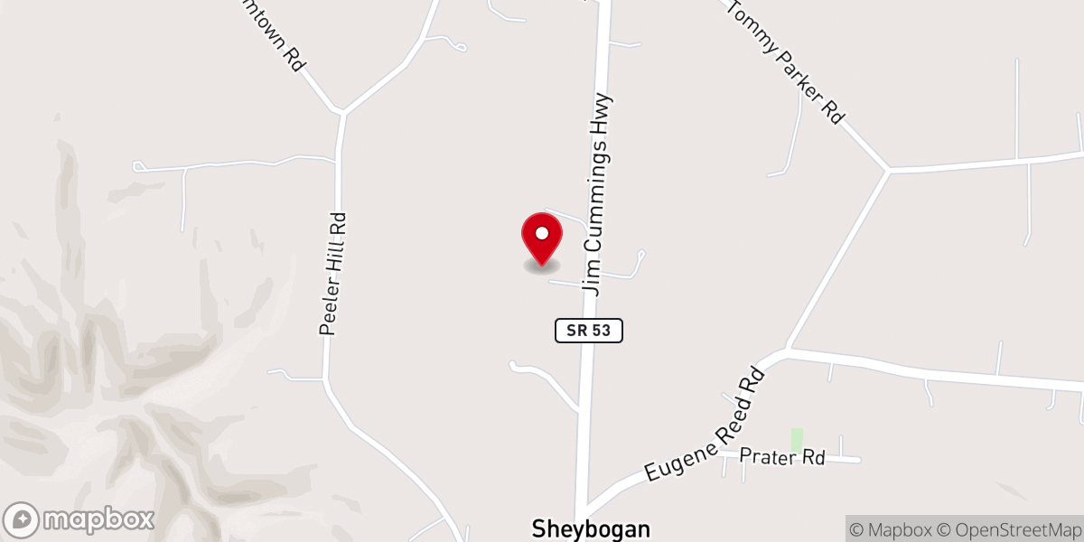 Map showing location of Grace Christian Fellowship