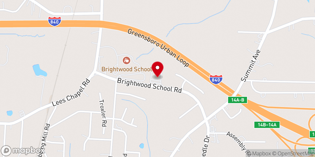 Map showing location of We Are One Christian Fellowship