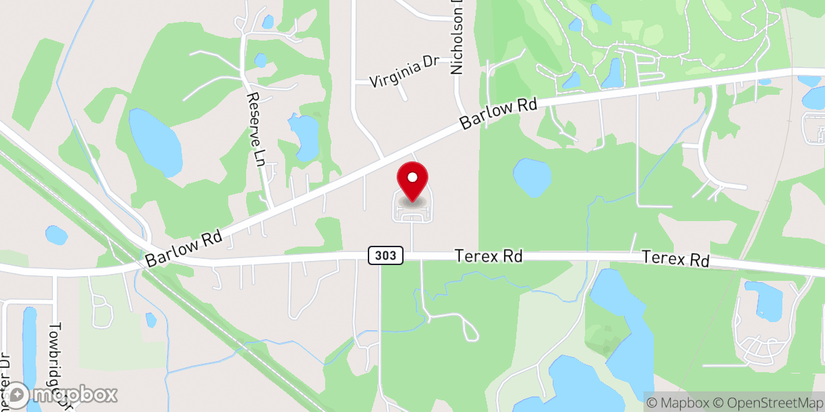 Map showing location of Grace Presbyterian Church (PCA)
