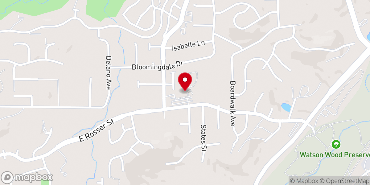 Map showing location of Union Church
