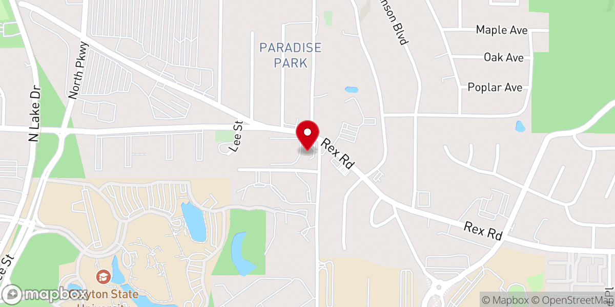 Map showing location of Damascus Church International is located in Lake City, Georgia. Pastor Christopher Mitchell