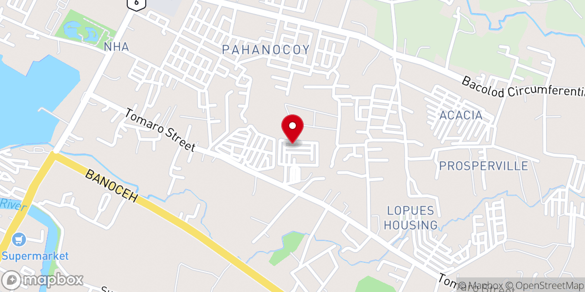 Map showing location of Open Door Baptist Church